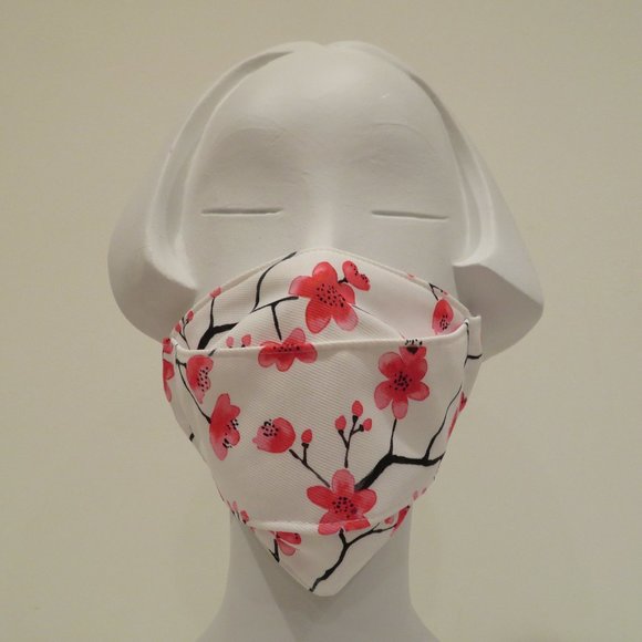 Women Cotton Face Mask Filter Triple Layer Reusable Washable Adjustable No Wire - Picture 1 of 12